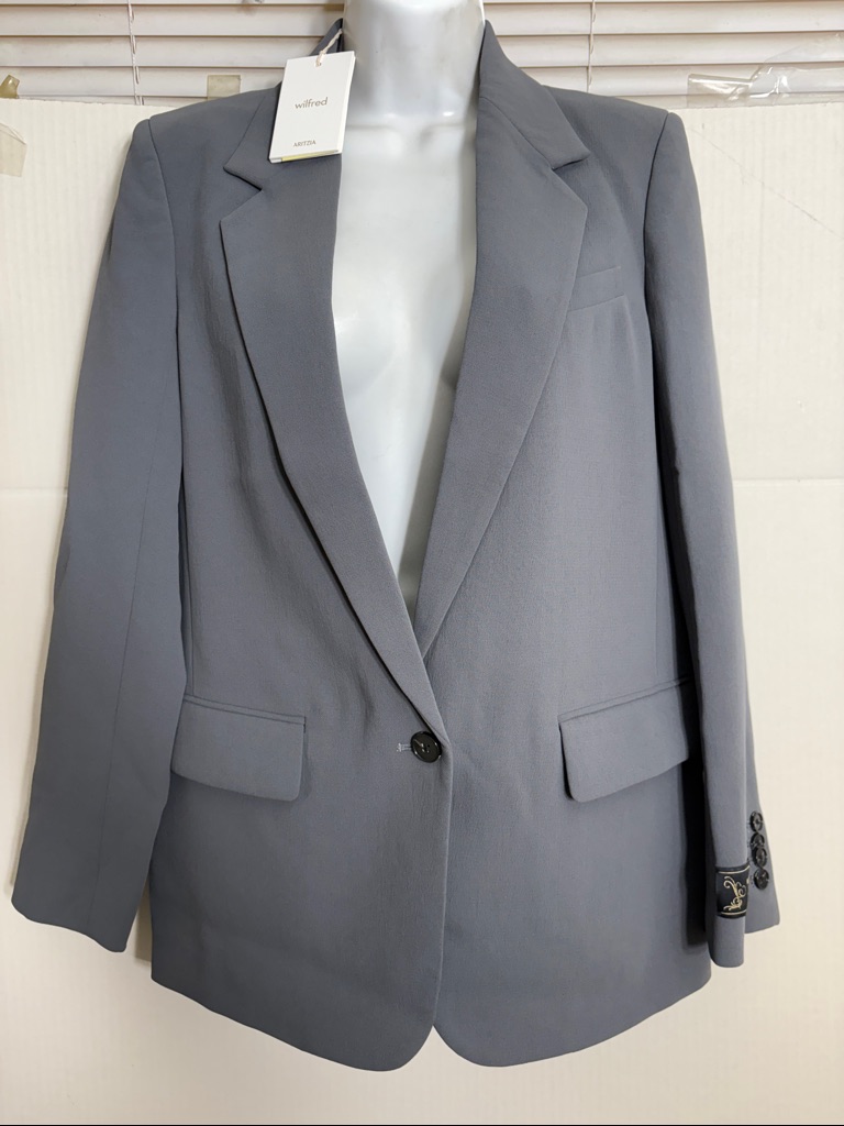 Nwt Aritzia Wilfred Coal Grey New Generation Blazer 6425